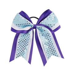 cheap OEM Custom kids girls badys Material CN leading  cheer fabric hair bow ribbon