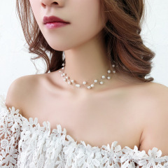 New Arrival Fashion Girls Ladies Faux Pearl Imitate Crystal Alloy Choker for Women New Arrival Fashion Girls Ladies Faux Pearl Imitate Crystal Alloy Choker for Women