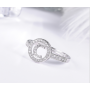 Glowing diamonds with 26 letters opening or girls adjustable slip hollow rings Glowing diamonds with 26 letters opening or girls adjustable slip hollow rings