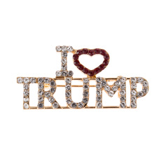 amazon ins cheaper latest 2020 america custom crystal campaign I LOVE TRUMP brooch pins amazon ins cheaper latest 2020 america custom crystal campaign I LOVE TRUMP brooch pins