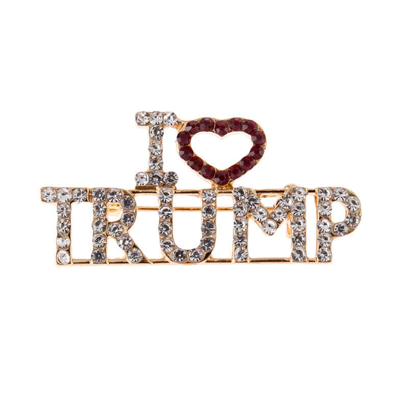 amazon ins cheaper latest 2020 america custom crystal campaign I LOVE TRUMP brooch pins amazon ins cheaper latest 2020 america custom crystal campaign I LOVE TRUMP brooch pins