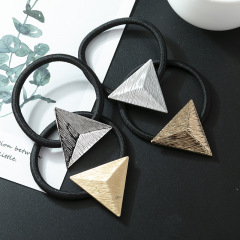 amazon hot sale High elastic Stretch Ponytail holder rope metal hair band tie metal For Women Girls