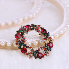 2020 New explosion models hot korean brooch jewelry pin women glass pendant alloy rhinestone brooch