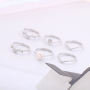 Fashion adjustable jewelry 925 silver accessories dancing party freshwater pearl ring Fashion adjustable jewelry 925 silver accessories dancing party freshwater pearl ring