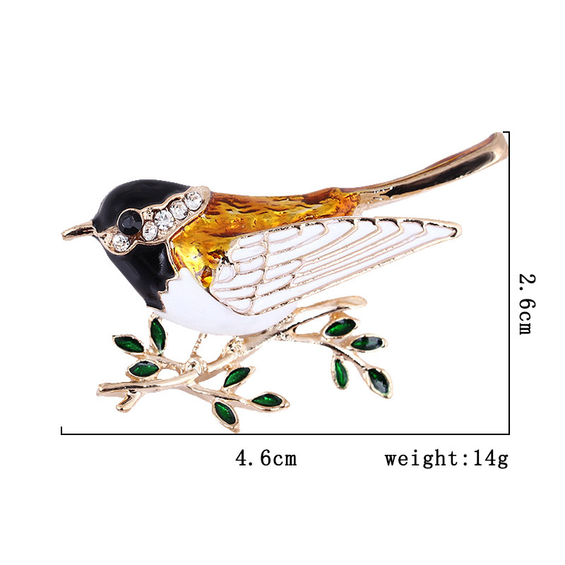 2020 new arrival custom cheap jewelry magpie colorful rhinestone birds brooches 2020 new arrival custom cheap jewelry magpie colorful rhinestone birds brooches
