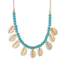 Unique women beach summer vocation holiday cowrie natural sea shell necklace Unique women beach summer vocation holiday cowrie natural sea shell necklace