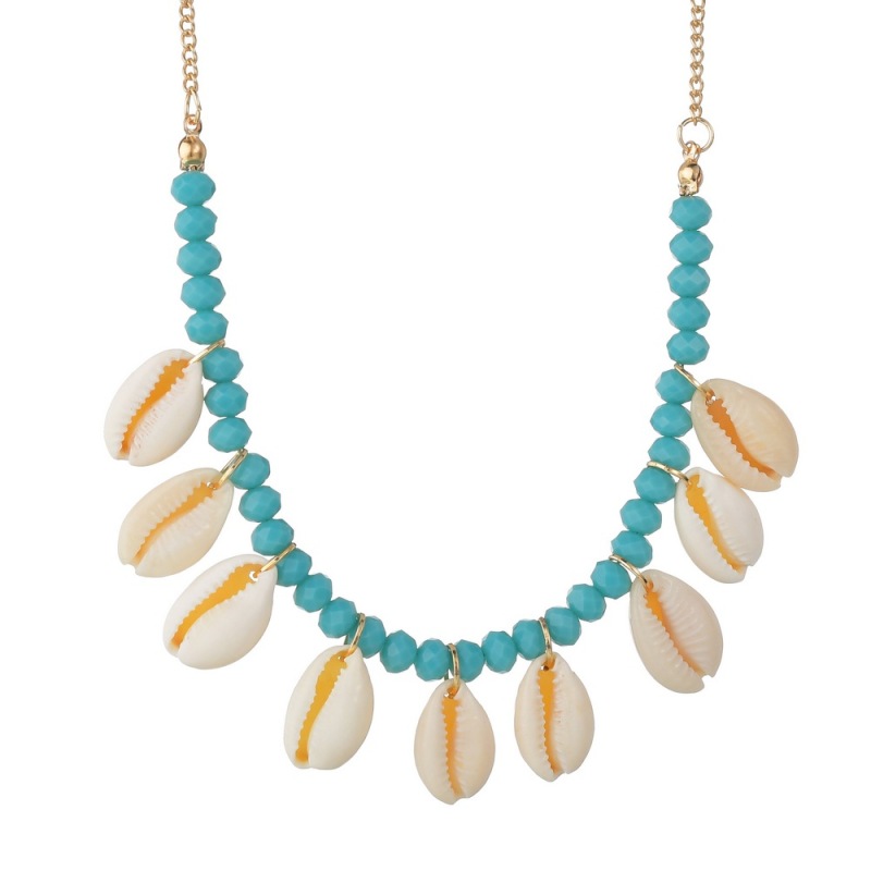 Unique women beach summer vocation holiday cowrie natural sea shell necklace Unique women beach summer vocation holiday cowrie natural sea shell necklace