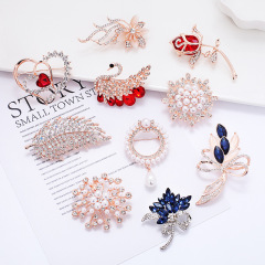 amazon korean luxury fashion alloy girls bling rhinestone crystal saree designer brooches for women lady amazon korean luxury fashion alloy girls bling rhinestone crystal saree designer brooches for women lady