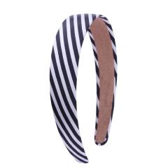 2020 New Arrived Fashion Colorful Fabric Wide Plain Striped Girls Headband