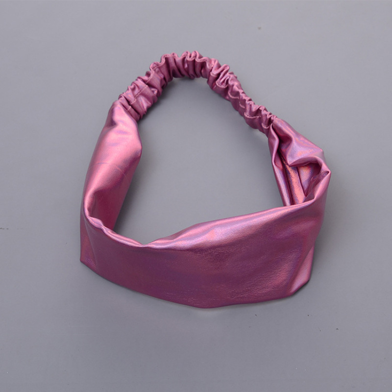 Women neon bing glitter Hair Accessories Ladies Wrap Elastic Headband Hairband