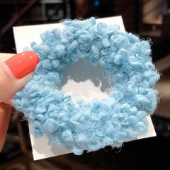 Korean autumn and winter models popular hair rope ins candy color ball clear elastic hair tie