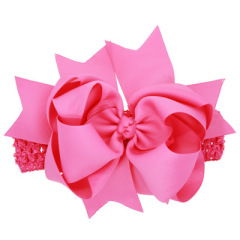 2019 Winter design Christmas big bow knot baby girl's hair band for kids hair accessories