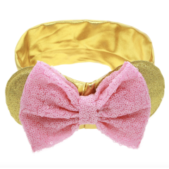 2020 Top selling colorful custom cottonwave point bow knot hair band girls hair accessories