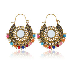 Fashion personality bohemia vintga sun flower alloy beads women earrings Fashion personality bohemia vintga sun flower alloy beads women earrings