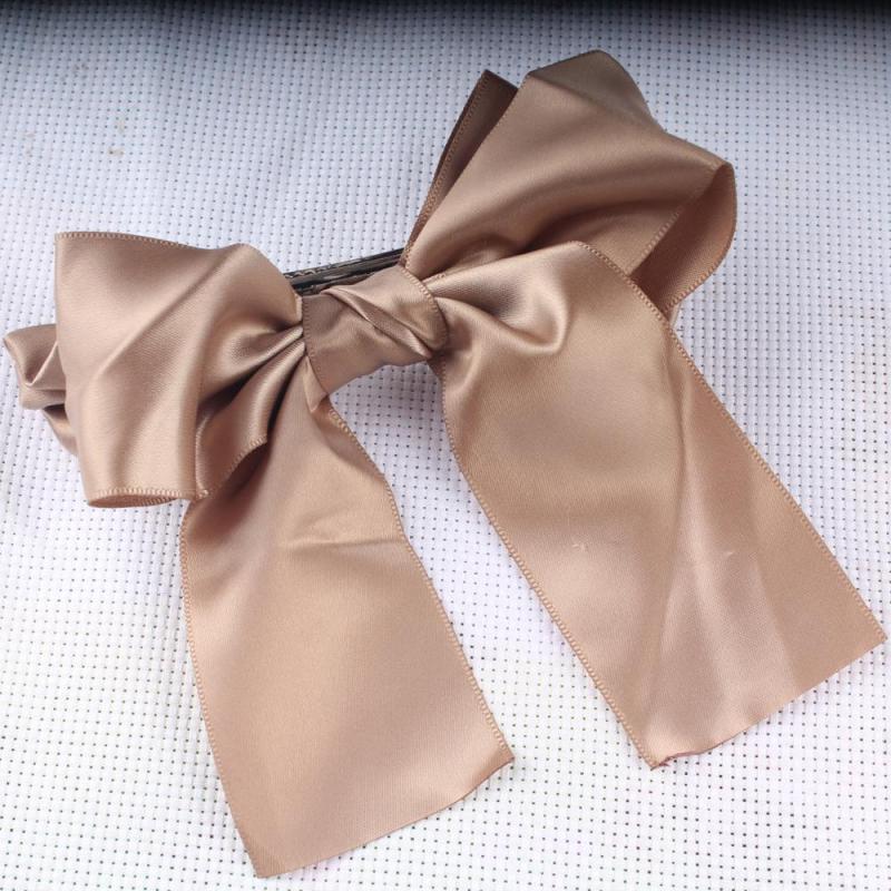 Wholesale korean ladies Womens accessories Ribbon Bow Hair Clips for Girls