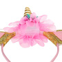 Wholesale kids hair accessories glitter bling lace unicorn headband