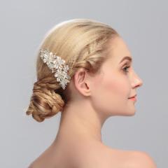 Fashion rhinestone alloy flower bridal Hair Accessories wedding hair comb Fashion rhinestone alloy flower bridal Hair Accessories wedding hair comb