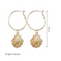 2019 Drop earrings jewelry for women gold hoop big sea shell earrings