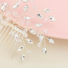 Fashion headdress rhinestone crown garland pearl flower bridal hairbands