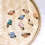 Korean cute children candy color stars acrylic small dinosaur hair clips for girls