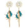 2019 new fashion women pendant alloy long pearl shell drop conch earrings 2019 new fashion women pendant alloy long pearl shell drop conch earrings