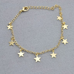 Fashion Women Metal Stars Cuff Bracelets Jewelry Gold Adjustable Charm Bracelet Fashion Women Metal Stars Cuff Bracelets Jewelry Gold Adjustable Charm Bracelet