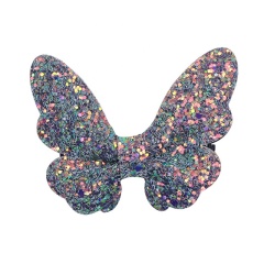 2020 Ins hot sales top quality sequin african colorful butterfly kids hair clip for kid