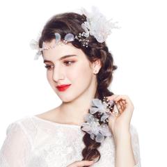 Tulle Flower bride Floral Women Jewelry Wedding Accessories bridal Hair Combs