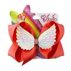 Handmade headdress new design rhinestone hair clip 20 colors children's angel hairpin wings hair bow alligator clips