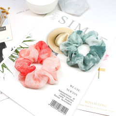 New Women Fashion Elastic Rubber Ponytail Holders Chiffon Hair Scrunchies