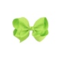Solid color 10cm hair ornament rib child bow hairpin hair tie metal pom pom hair tie