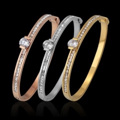 Europe Stylish Ladies Woman Diamond Stainless Steel Rose Gold Ring Europe Stylish Ladies Woman Diamond Stainless Steel Rose Gold Ring