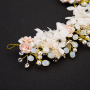 Wholesale OEM Rhinestone gold Wedding bridal floral flower hair bands Wholesale OEM Rhinestone gold Wedding bridal floral flower hair bands