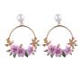 2020 Yiwu Wholesale New Arrival Korean Fashion Jewelry Flower Women Pearl Earrings
