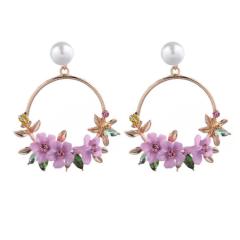 2020 Yiwu Wholesale New Arrival Korean Fashion Jewelry Flower Women Pearl Earrings 2020 Yiwu Wholesale New Arrival Korean Fashion Jewelry Flower Women Pearl Earrings