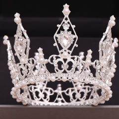 wholesale corea Alloy Water Lead Handmade Wedding Bridal big tall pageant crowns wholesale corea Alloy Water Lead Handmade Wedding Bridal big tall pageant crowns