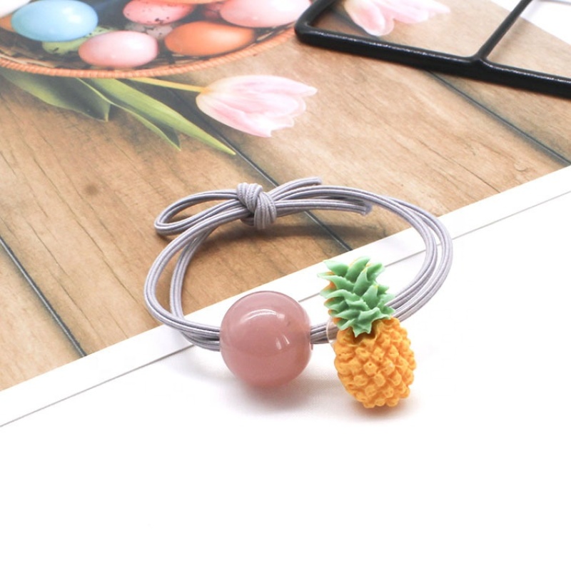 Simple wholesale hair accessories fruits double line black elastic hair bands hair tie knot Simple wholesale hair accessories fruits double line black elastic hair bands hair tie knot