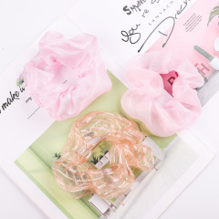 Fashion Wholesales custom Hair Accessories Hair Tie Elastic Strip Organza Hair Scrunchies Fashion Wholesales custom Hair Accessories Hair Tie Elastic Strip Organza Hair Scrunchies