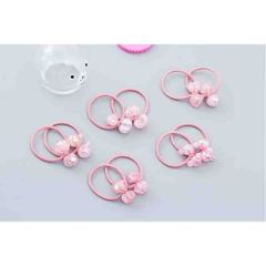 20pcs Children's hair rope set girl pink flower headbands hair band