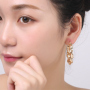 Wholesale manufactures fashion circle design women twisted large earrings Wholesale manufactures fashion circle design women twisted large earrings