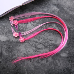 Korean hair accessories human hair clip in extension acetate hair clip