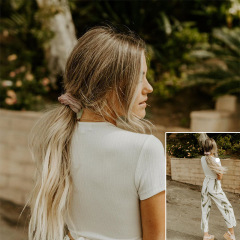 Custom Fashion wholesale Elastic Velvet Hair Scrunchies for Women Girls