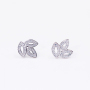 Fashion bride bridesmaid 925 sterling silver jewelry moissanite earrings