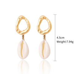 Bohemian Shell Conch Drop Jewelry Earrings for Women BOHO Dangle Wedding
