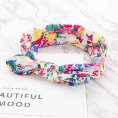 wholesale adjustable elastic children fabric flowers headbands