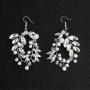 hanging tassel sand blasting Alloy jewelry pearl wedding bridal earring hanging tassel sand blasting Alloy jewelry pearl wedding bridal earring