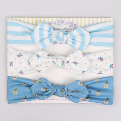 3pcs indian flower headbands children's bow cotton fabric hair band