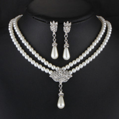 korean wish ins valentine's day christmas gift wedding earring necklace pearl set jewellery korean wish ins valentine's day christmas gift wedding earring necklace pearl set jewellery