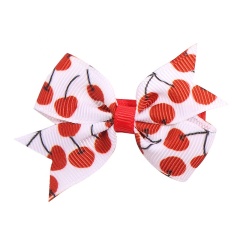 Hot sales good quality summer style orchid flower hairpin colorful cloth bowknot hairgrip