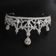 2019 Design Wholesale Bridal Wedding Rhinestone Crowns And Crystal Metal Crown Tiaras Wedding Bridal Tiara Crown
